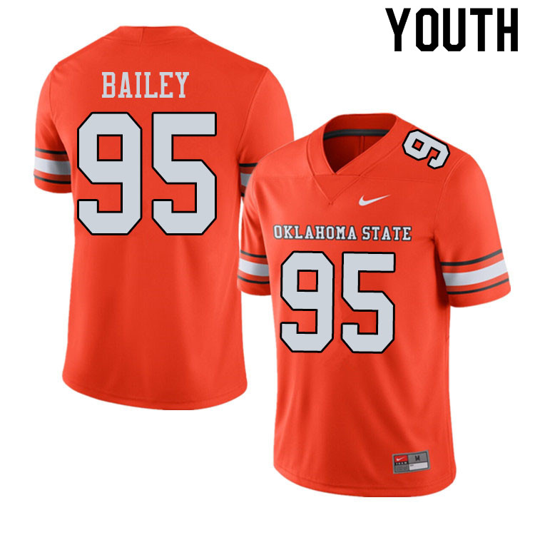 Youth #95 Dan Bailey Oklahoma State Cowboys College Football Jerseys Sale-Alternate Orange - Click Image to Close